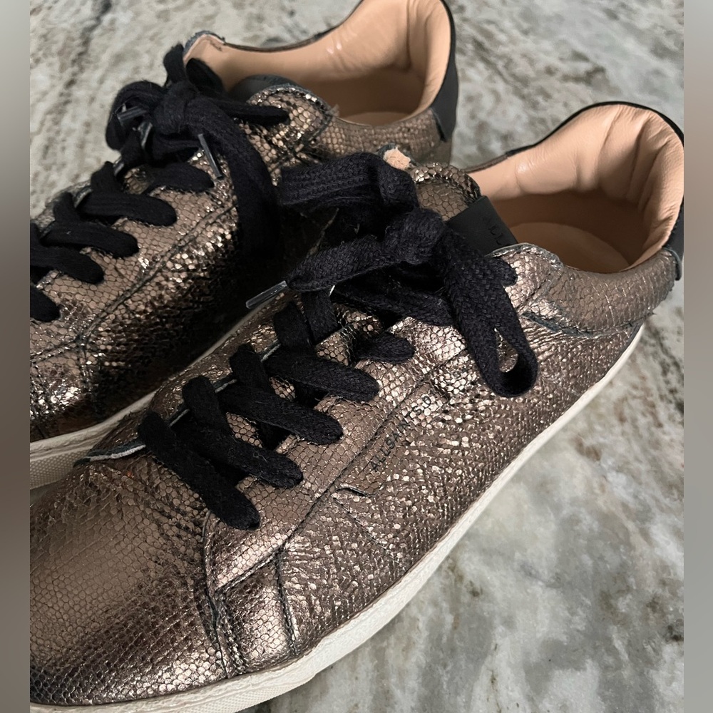 All Saints - Designer Metallic Bronze Women's Sneakers - Size EU 41 (10)